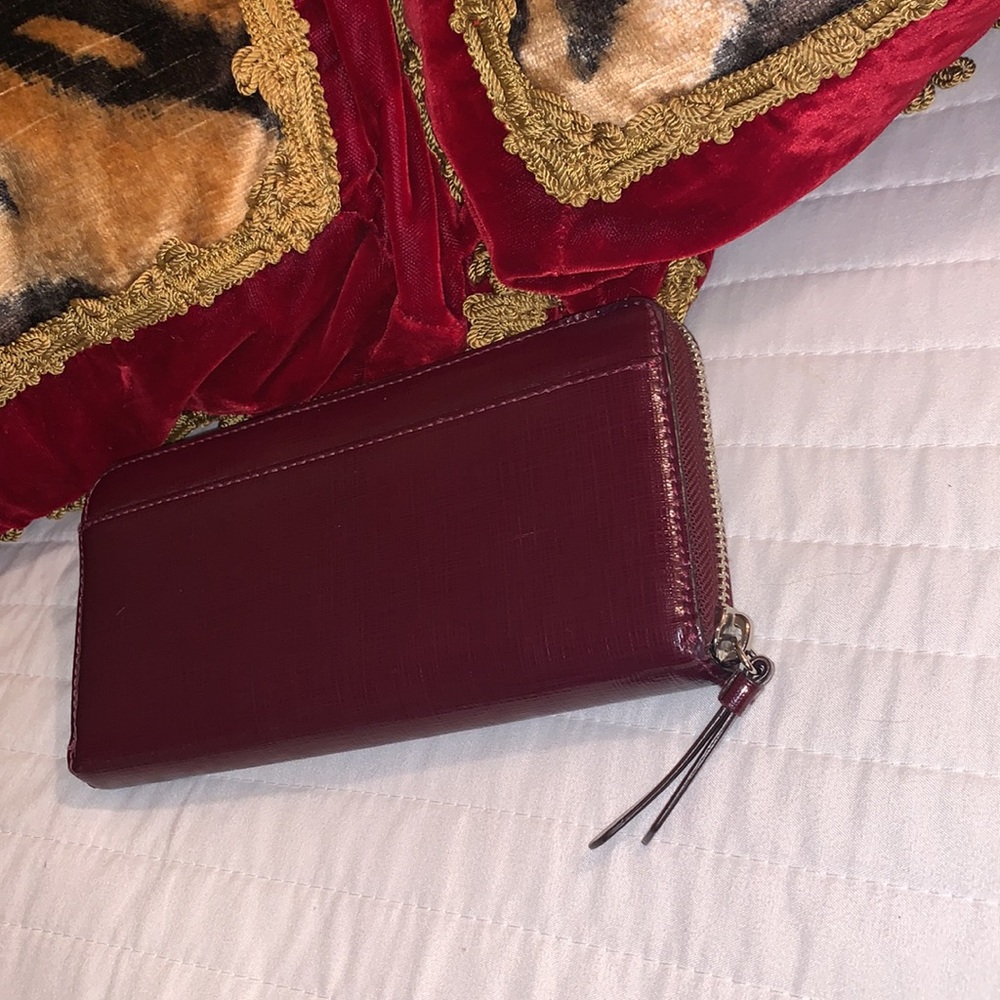 Coach long wallet plum color - Picture 4 of 12